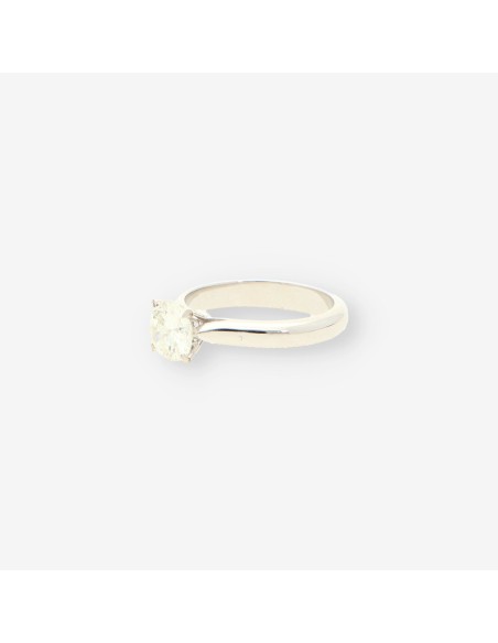 Anillo oro blanco y bri aprox. 1,15 Qt.
