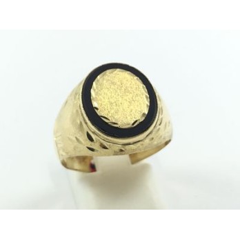 Anillo sello en oro y Ã³nix