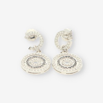 Pendientes oro bl. bri negro y bri  2