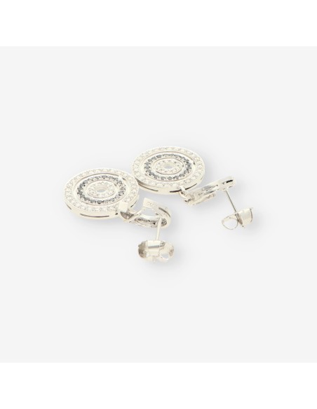 Pendientes oro bl. bri negro y bri 