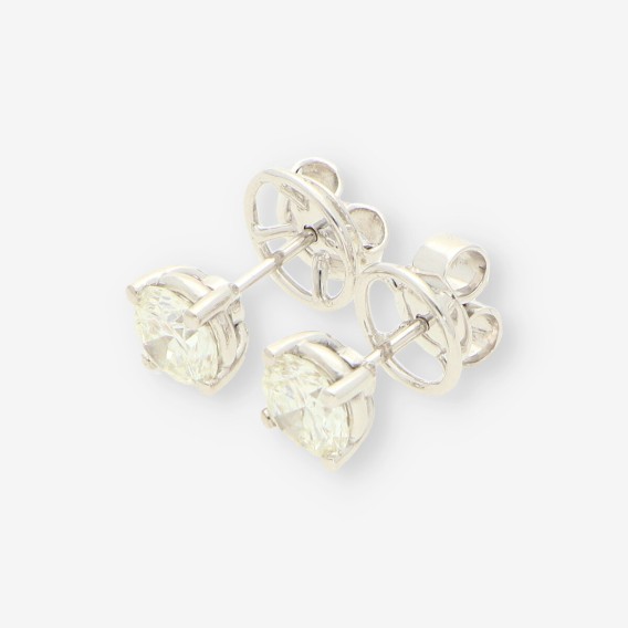 Pendientes oro bl. y bri aprox. 2,60 Qt.