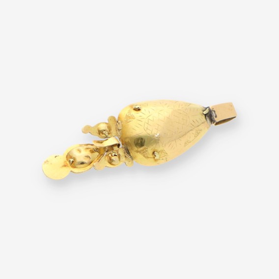 Colgante vintage oro aÃ±os 1900