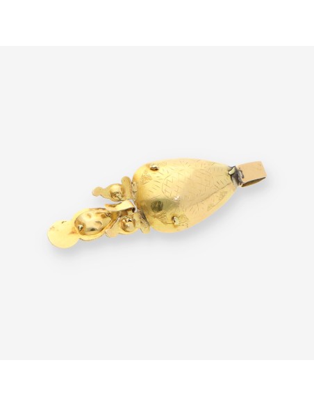 Colgante vintage oro aÃ±os 1900