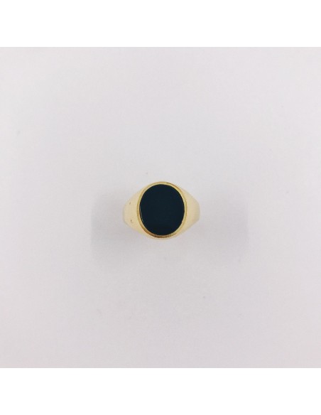 Anillos sello en oro 18kt  con Ã³nix