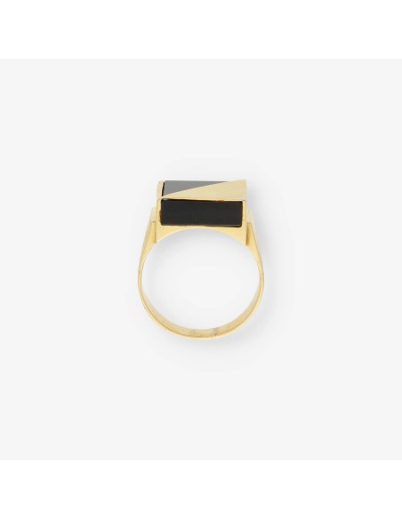 Sello en oro 18kt con onix