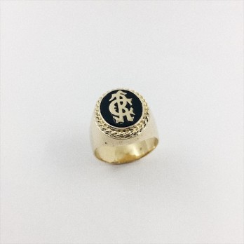 Anillo sello para caballero en oro