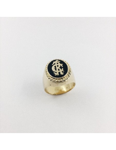 Anillo sello para caballero en oro