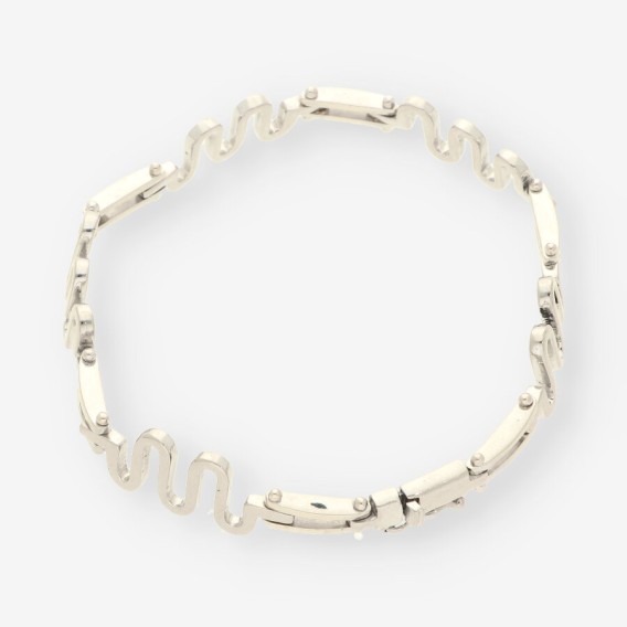 Pulsera oro blanco