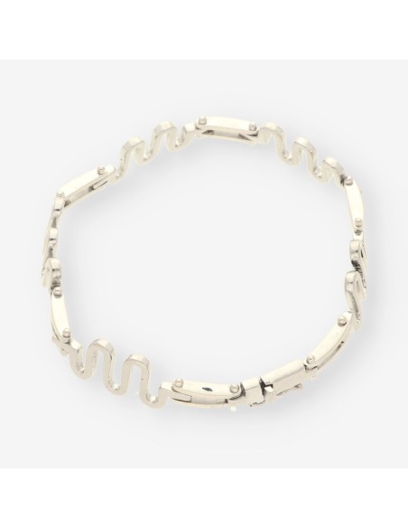 Pulsera oro blanco