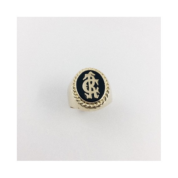 Anillo sello para caballero en oro