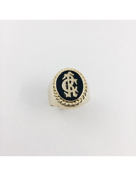 Anillo sello para caballero en oro