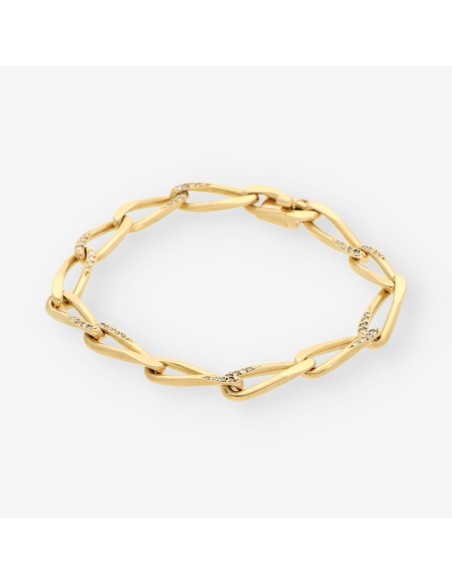 Pulsera oro y brillantes