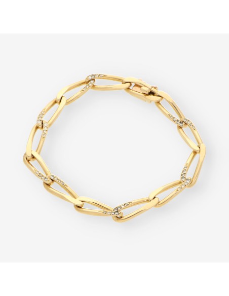 Pulsera oro y brillantes