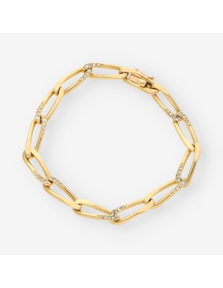 Pulsera oro y brillantes