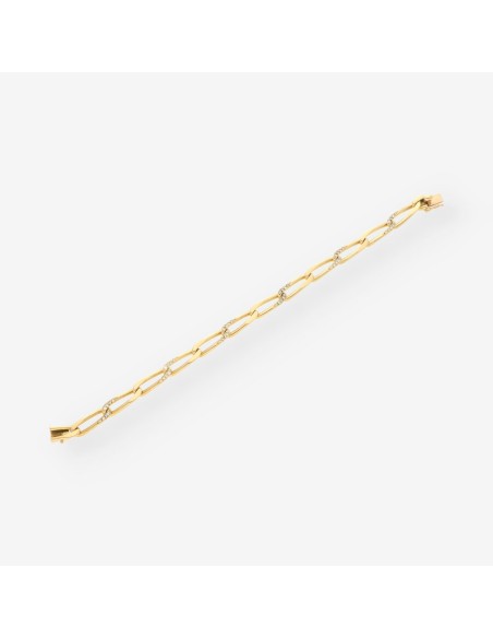 Pulsera oro y brillantes