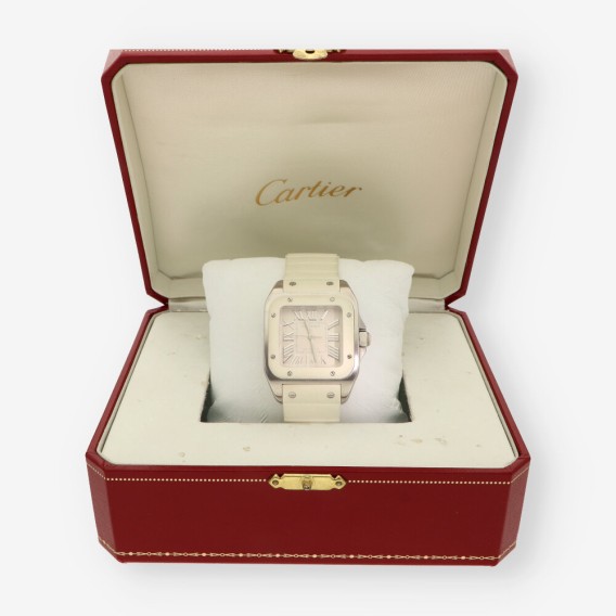 Reloj  CARTIER Santos blanco 2878