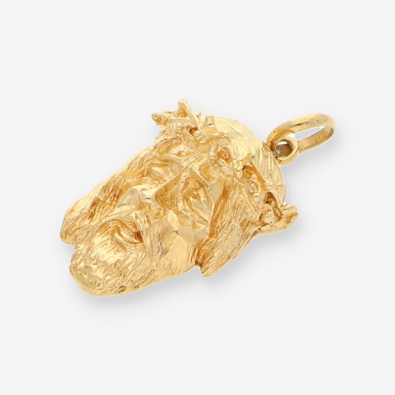 Colgante oro cara cristo