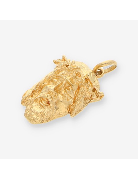 Colgante oro cara cristo