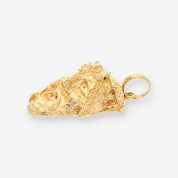 Colgante oro cara cristo