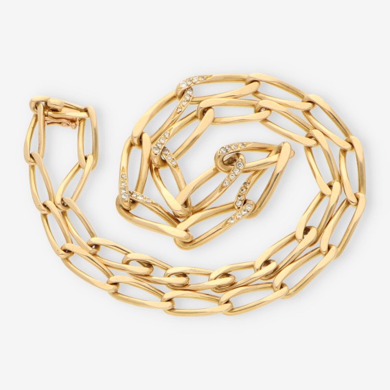 Gargantillla oro y brillantes