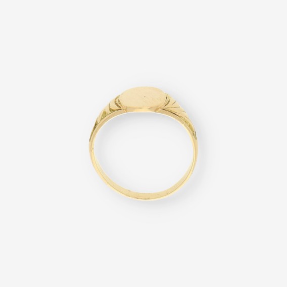 Anillo sello oro