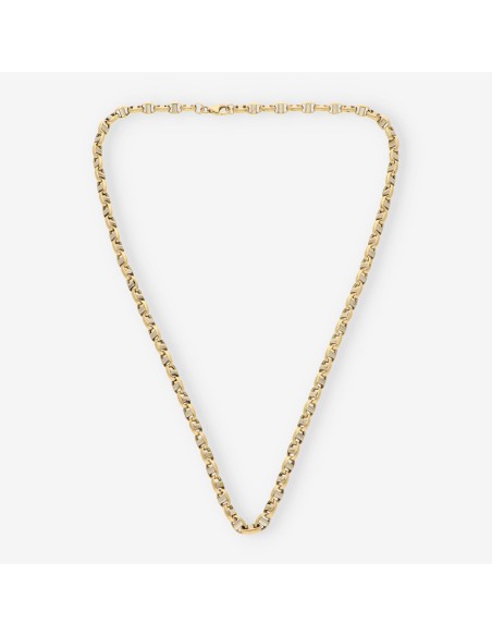 Cadena oro blanco y amarillo