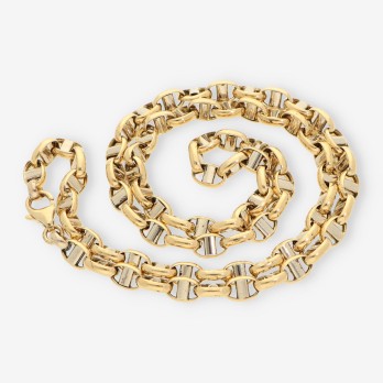 Cadena oro blanco y amarillo 2