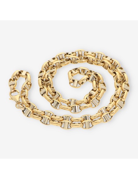 Cadena oro blanco y amarillo