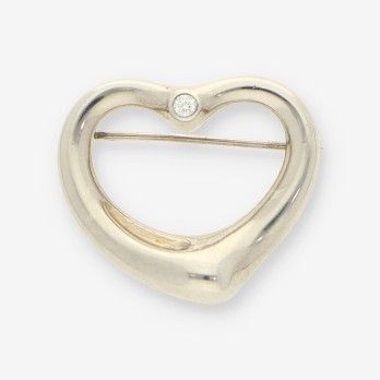 Aguja plata y bri TIFFANY