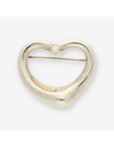 Aguja plata y bri TIFFANY