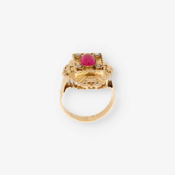 Anillo vintage en oro 18kt