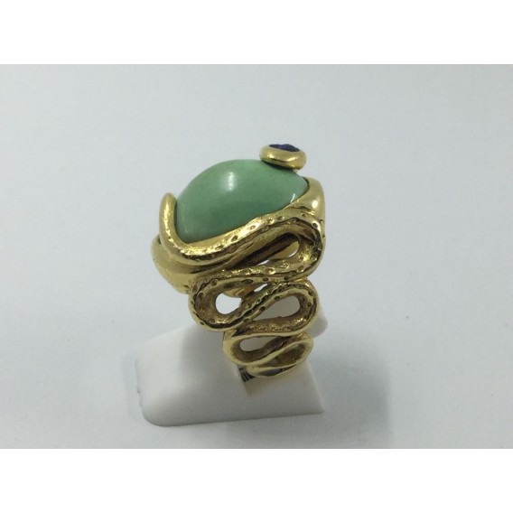 Anillo Puig Doria de oro en forma de serpiente