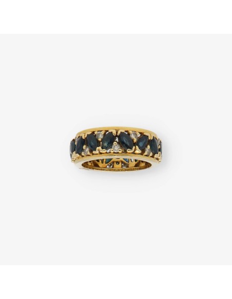Anillo en oro 18kt con diamantes
