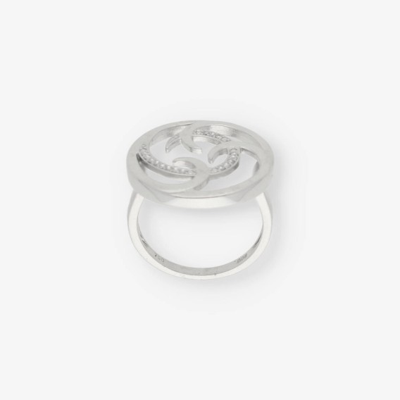 Anillo en oro blanco 18kt con brillante