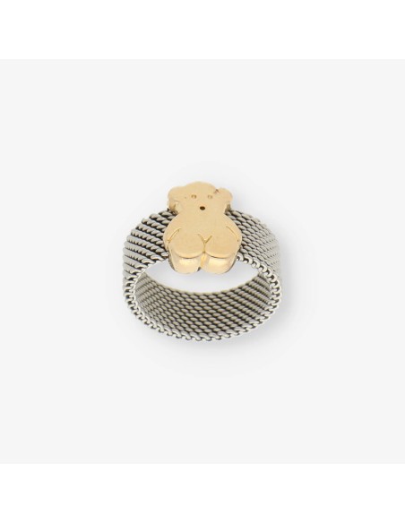 Anillo Tous en acero y oro 18kt