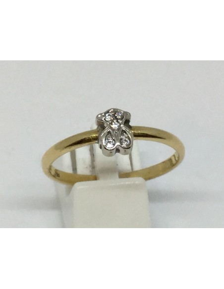 Sortija Tous en oro y brillantes