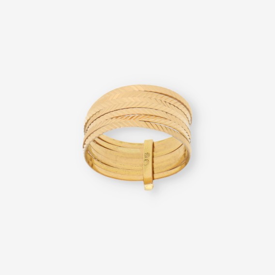 Anillo semanario en oro 18kt