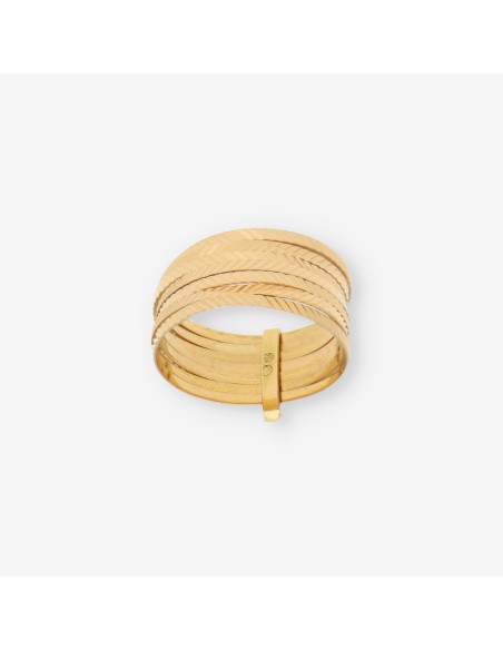Anillo semanario en oro 18kt