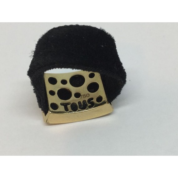 Sortija Tous en terciopelo y oro