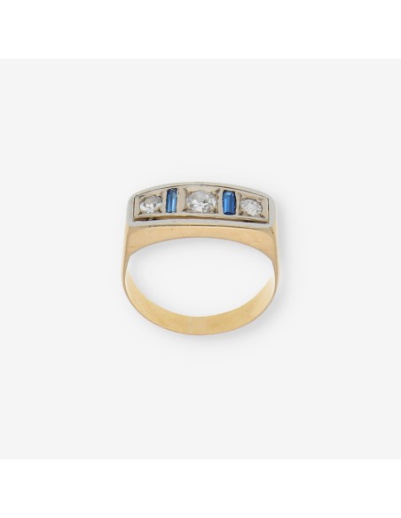 Anillo en oro 18kt con brillantes