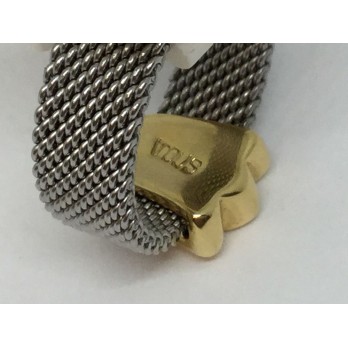 Sortija Tous en acero y oro. 2