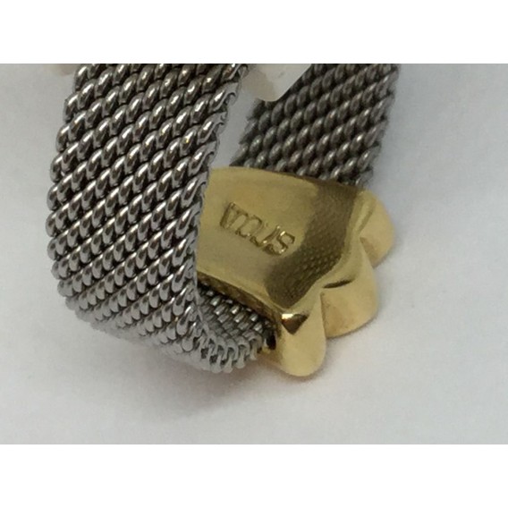 Sortija Tous en acero y oro.