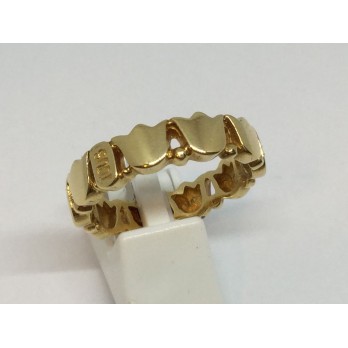 Sortija Tous de oro con motivo de tulipanes