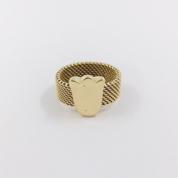 Anillo Tous con tulipÃ¡n en oro 18kt 2