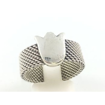 Anillo Tous en plata y acero