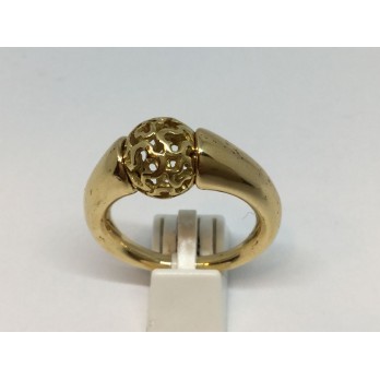 Sortija Tous de oro con bola central