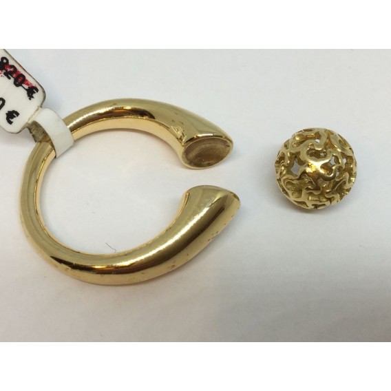 Sortija Tous de oro con bola central