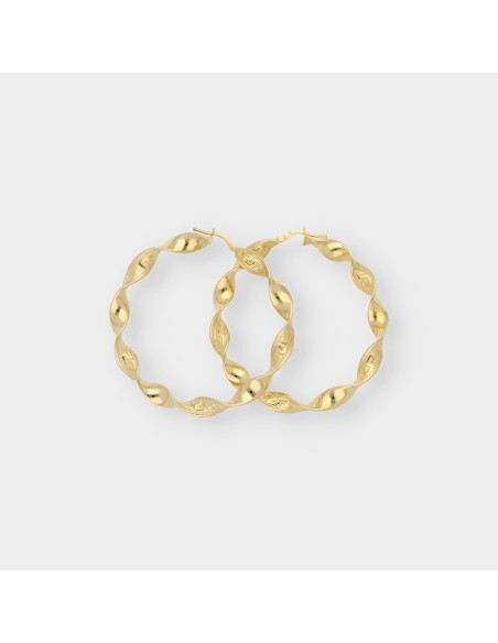 Pendientes aro en oro 18kt