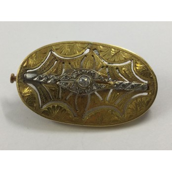 Broche en oro y diamantes