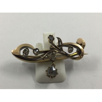 Broche en oro y diamantes